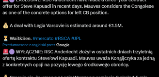 Legia dostała ofertę 1,5 MLN EURO za Steve'a Kapuadiego od...